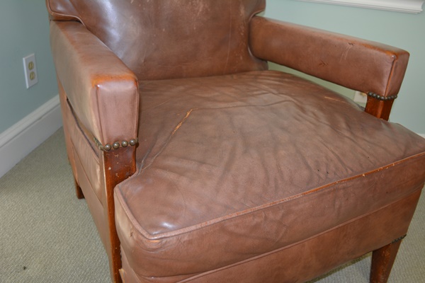 Retro Brown Leather Armchair