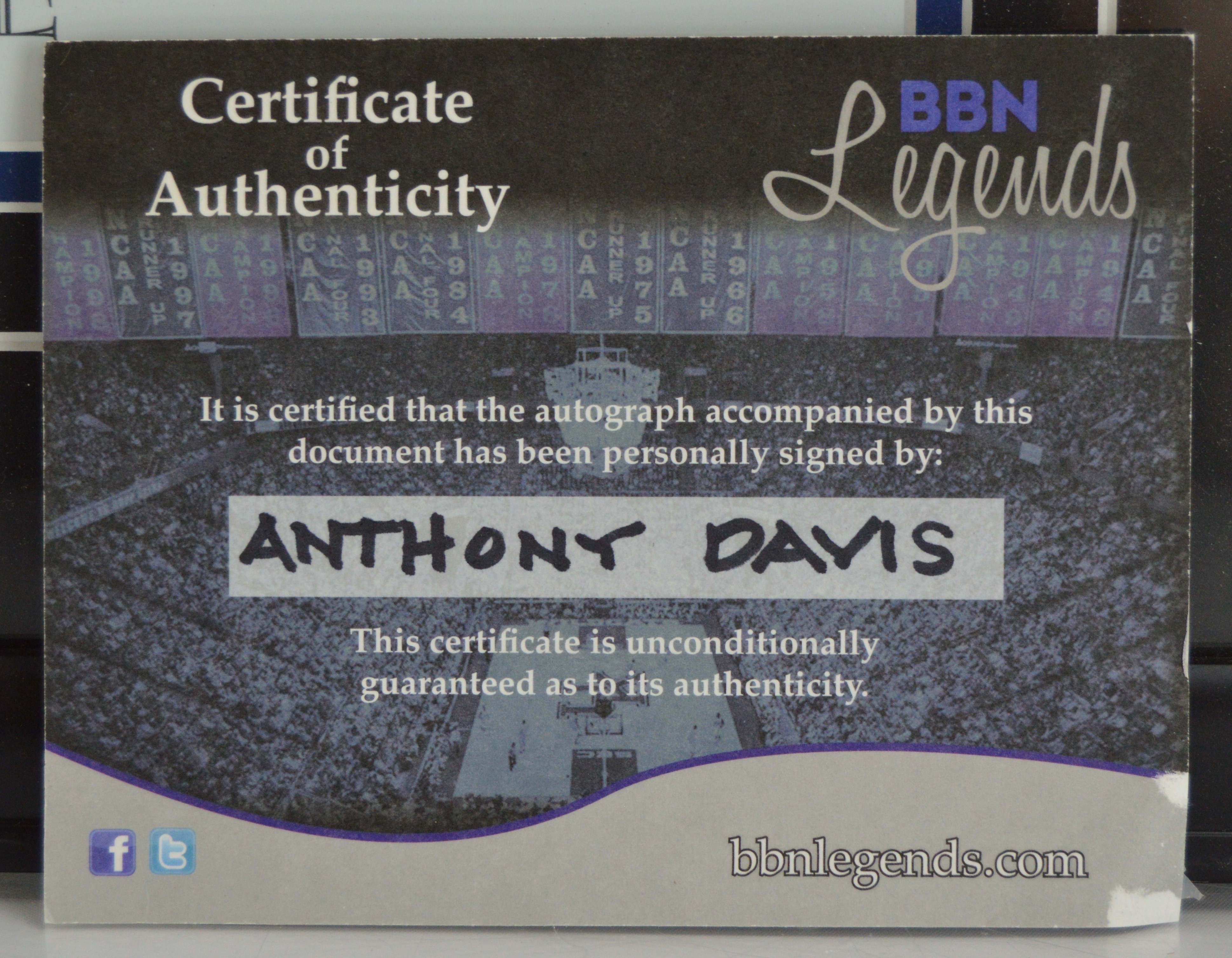 Anthony Davis Autographed and Framed "Wingspan" Poster