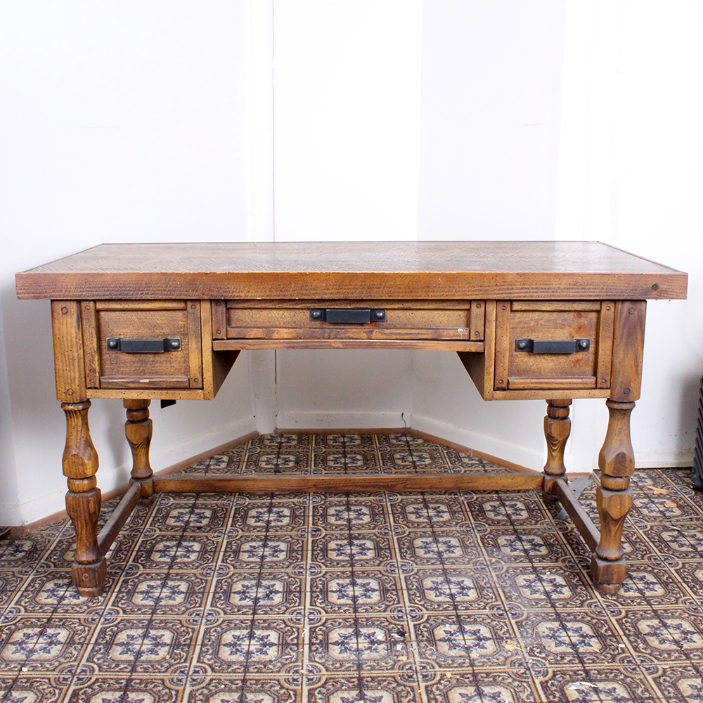 Large Vintage Wooden Desk