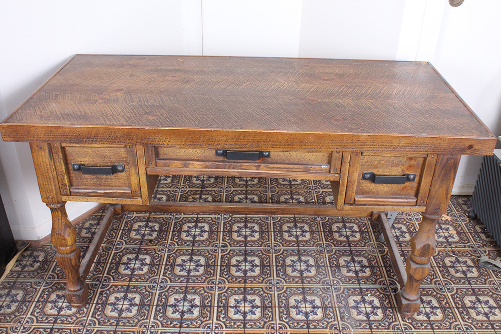 Large Vintage Wooden Desk