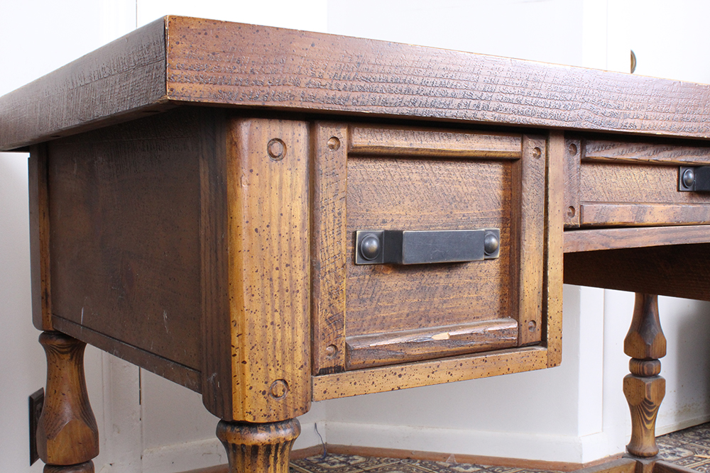 Large Vintage Wooden Desk