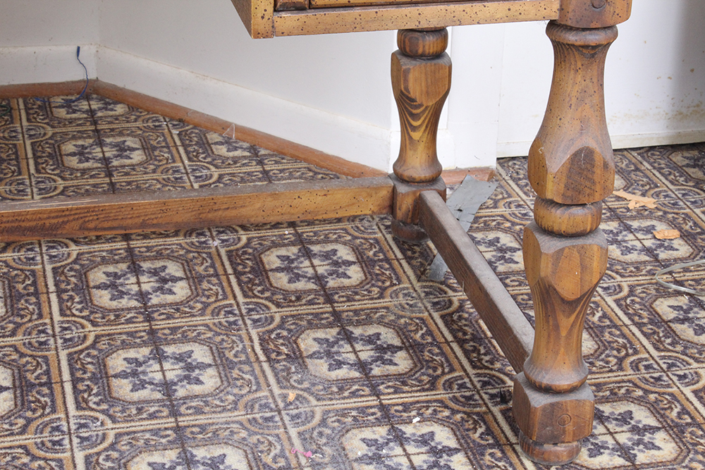 Large Vintage Wooden Desk