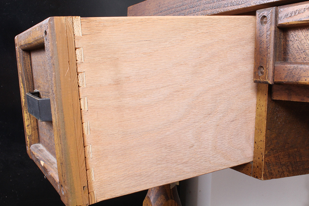 Large Vintage Wooden Desk