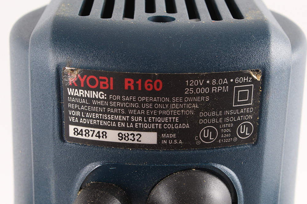 RYOBI 1 1/2 HP R160 Router Kit with Carrying Case