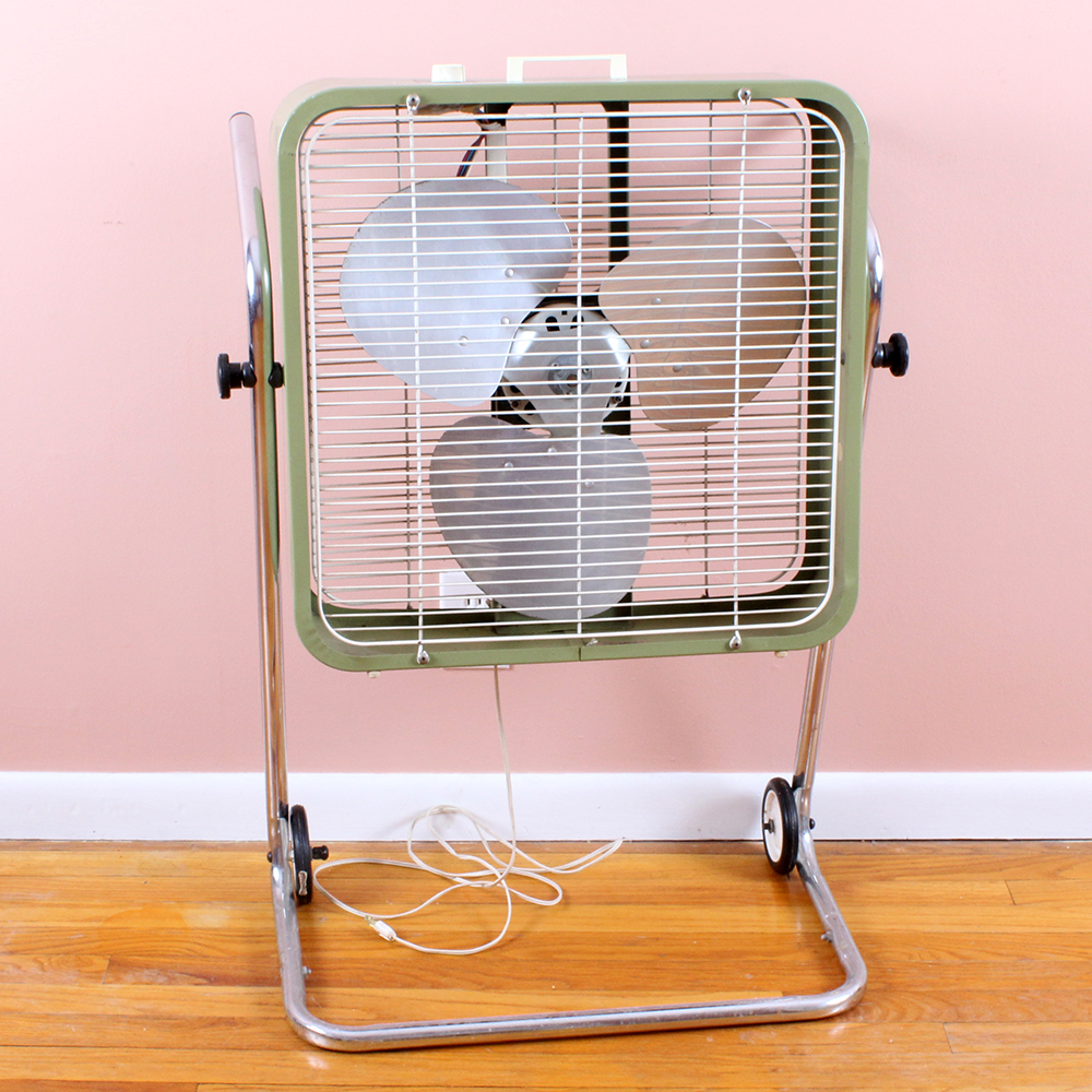 Vintage Bradford Rolling Box Fan