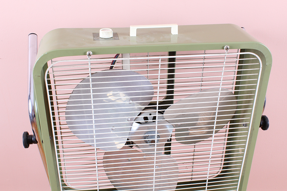 Vintage Bradford Rolling Box Fan
