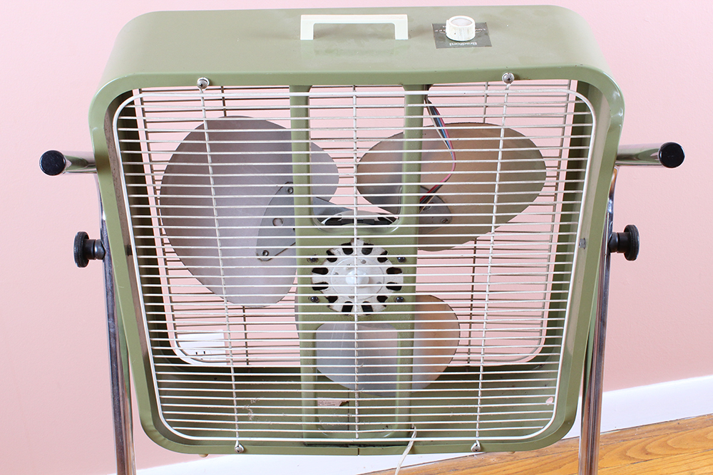 Vintage Bradford Rolling Box Fan