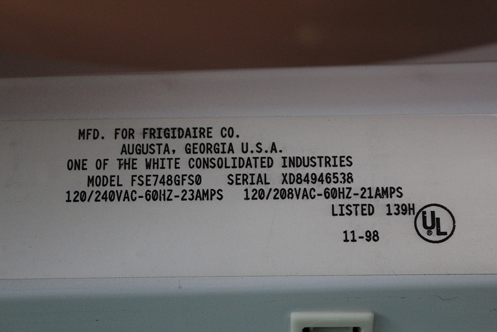 Frigidaire "Gallery"  Stacking Washer and Dryer