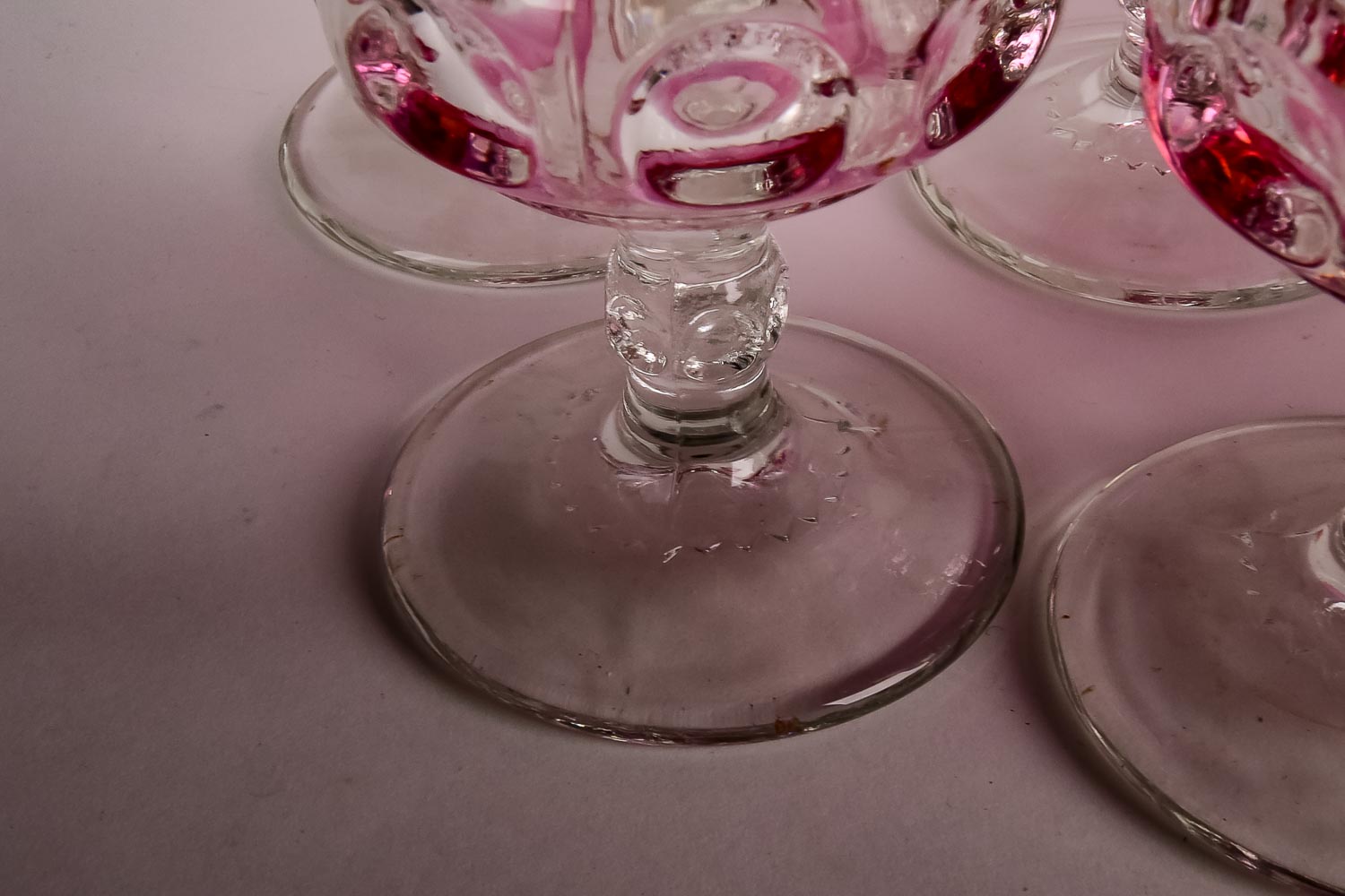 "King's Crown-Ruby Flashed" Glassware by Tiffin Franciscan