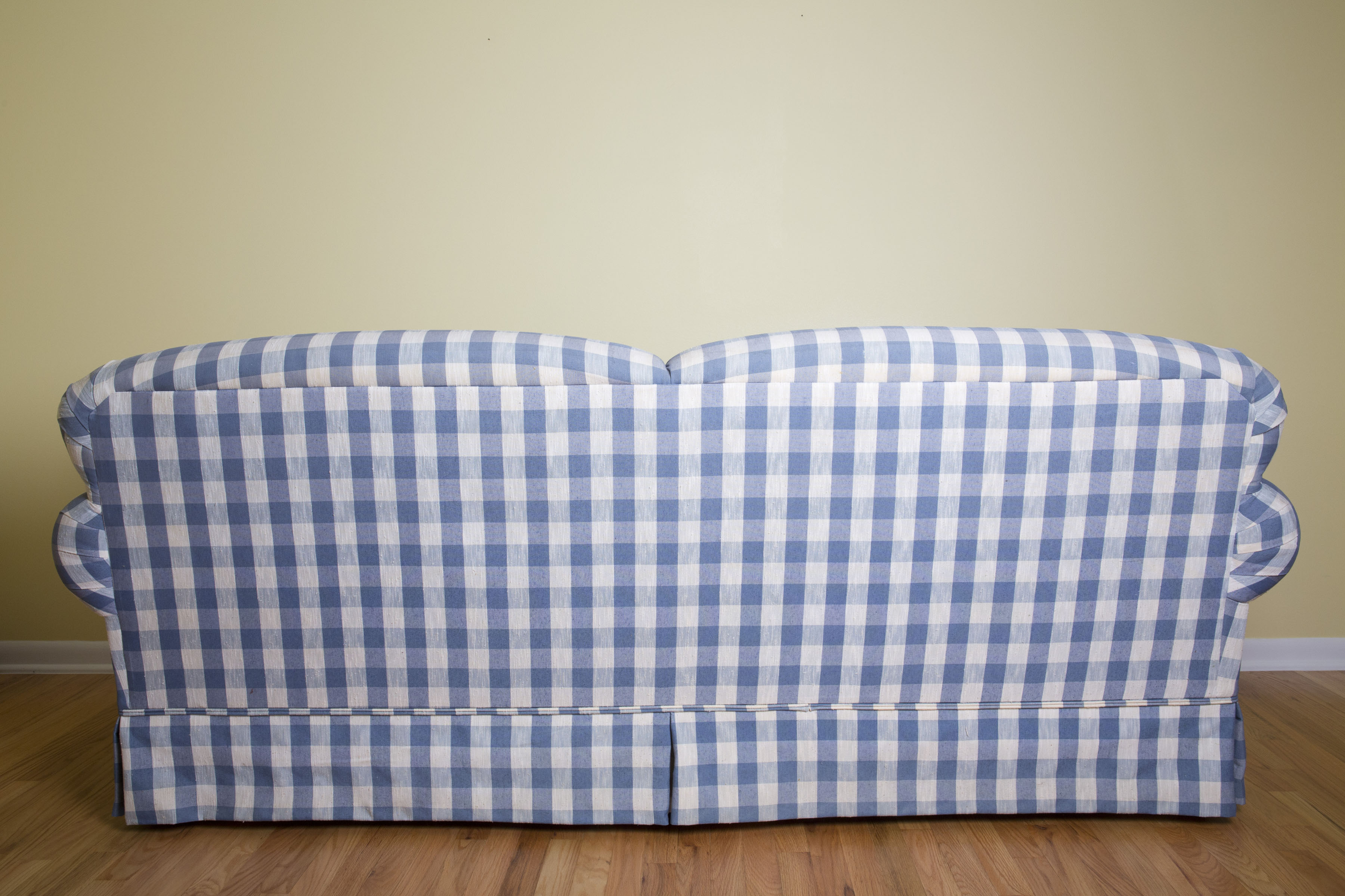 Broyhill Plaid Upholstered Sofa