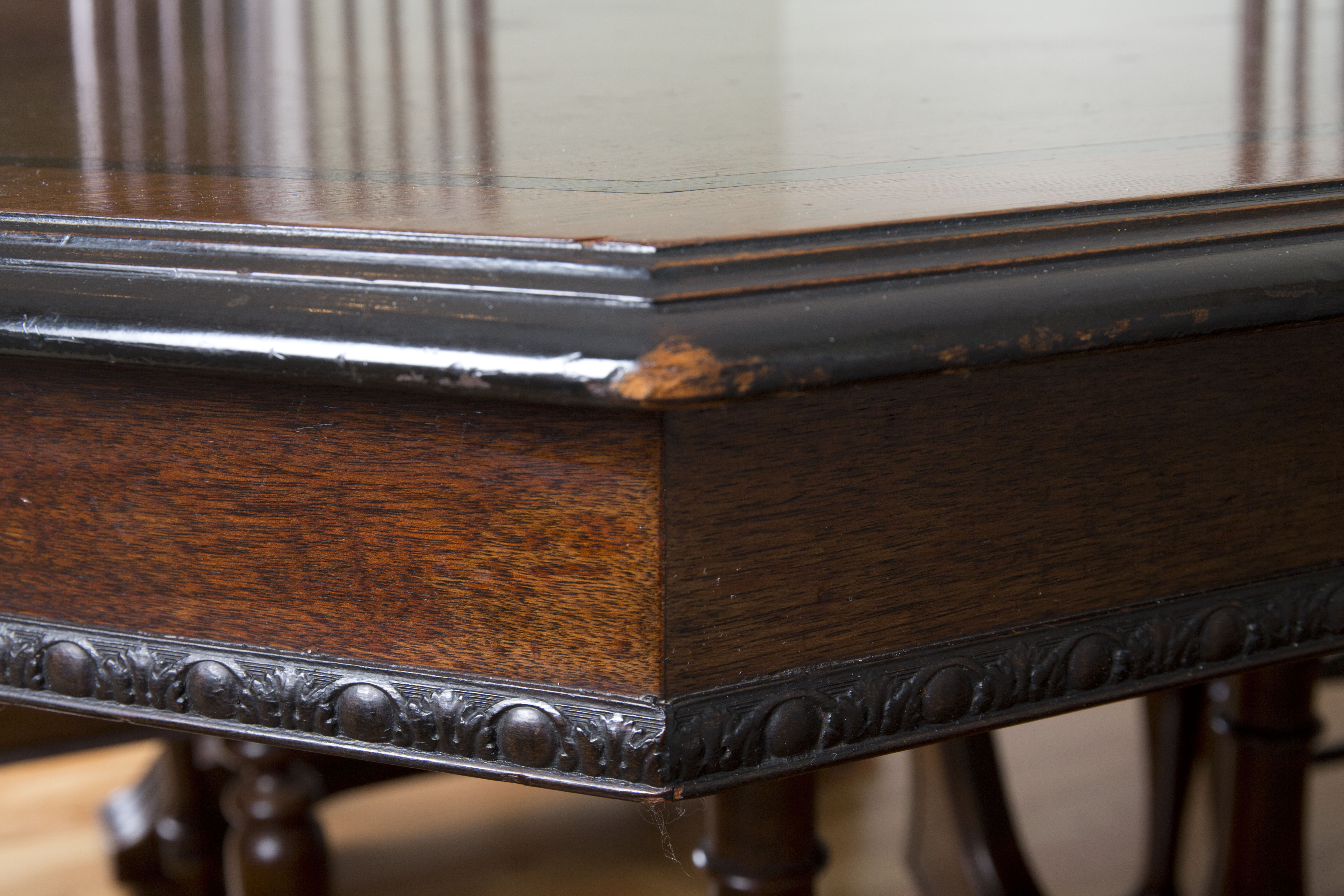 Cherry Stained Dining Table with Chairs