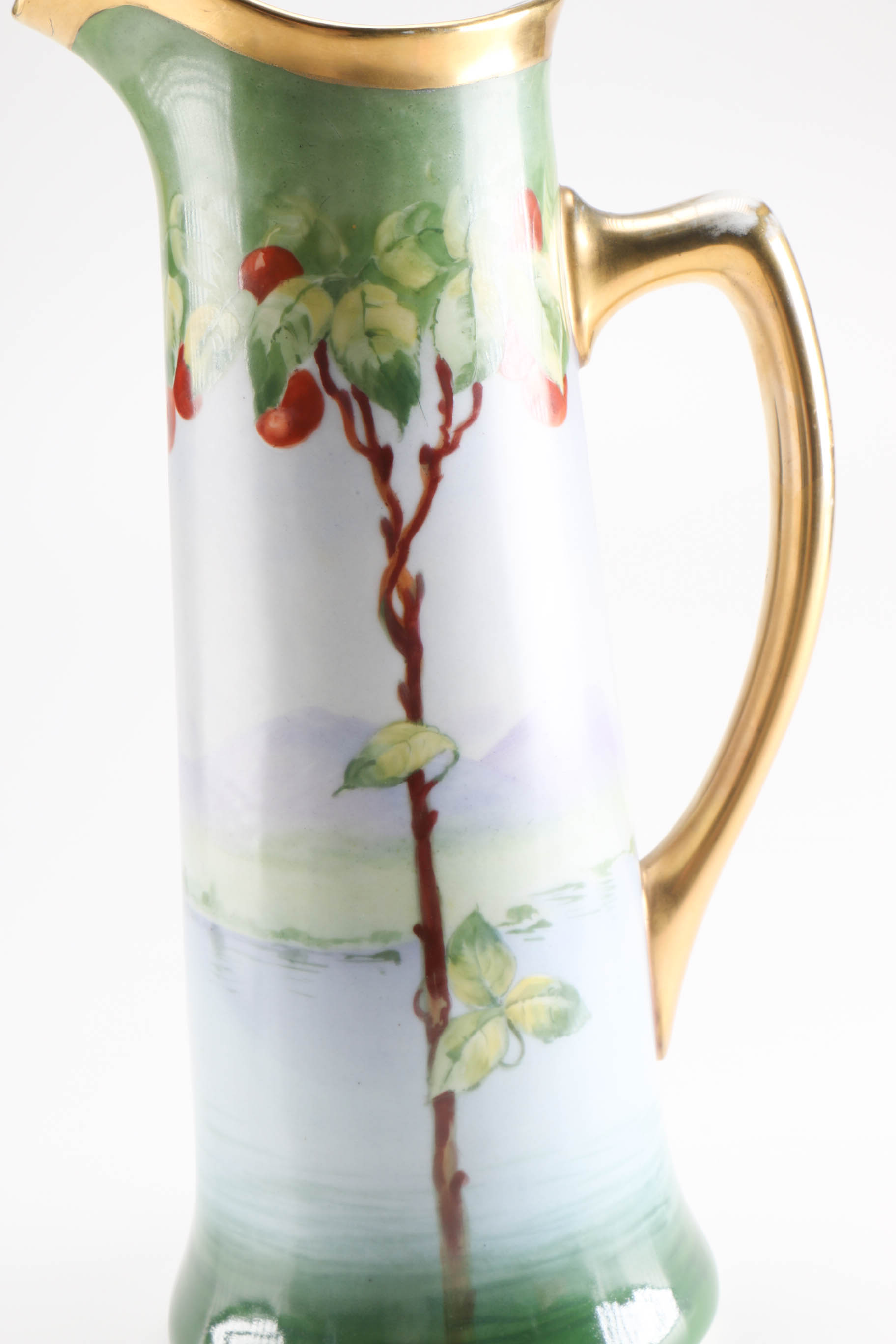 Limoges Hand-Painted Pitcher