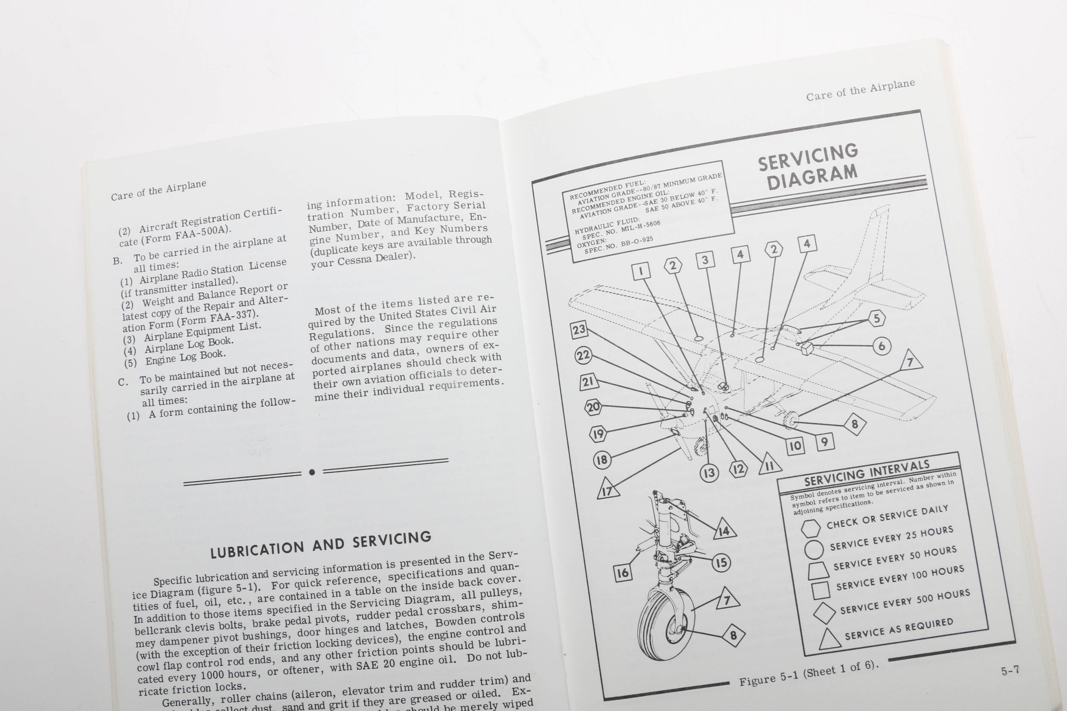 Collection of Mid-Century Cessna Manuals