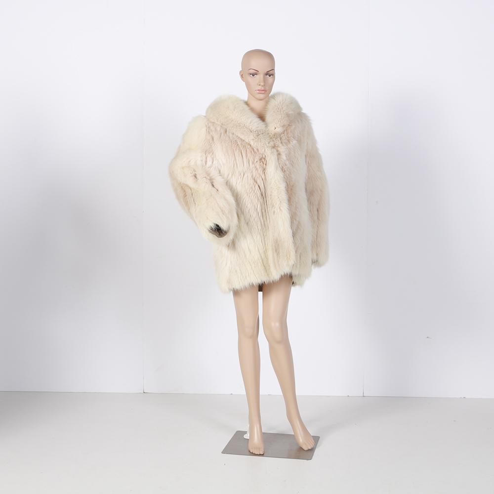 White Fox Fur Coat