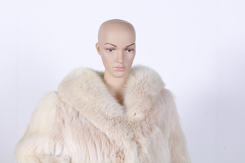 White Fox Fur Coat