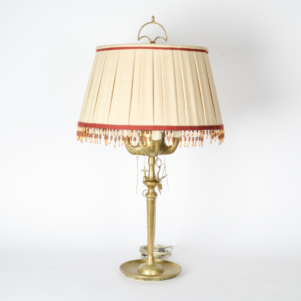 Vintage Brass Candle Lamp