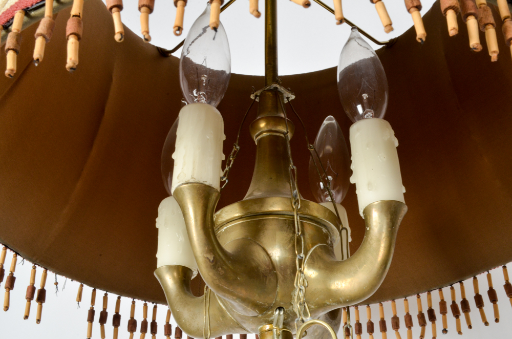 Vintage Brass Candle Lamp