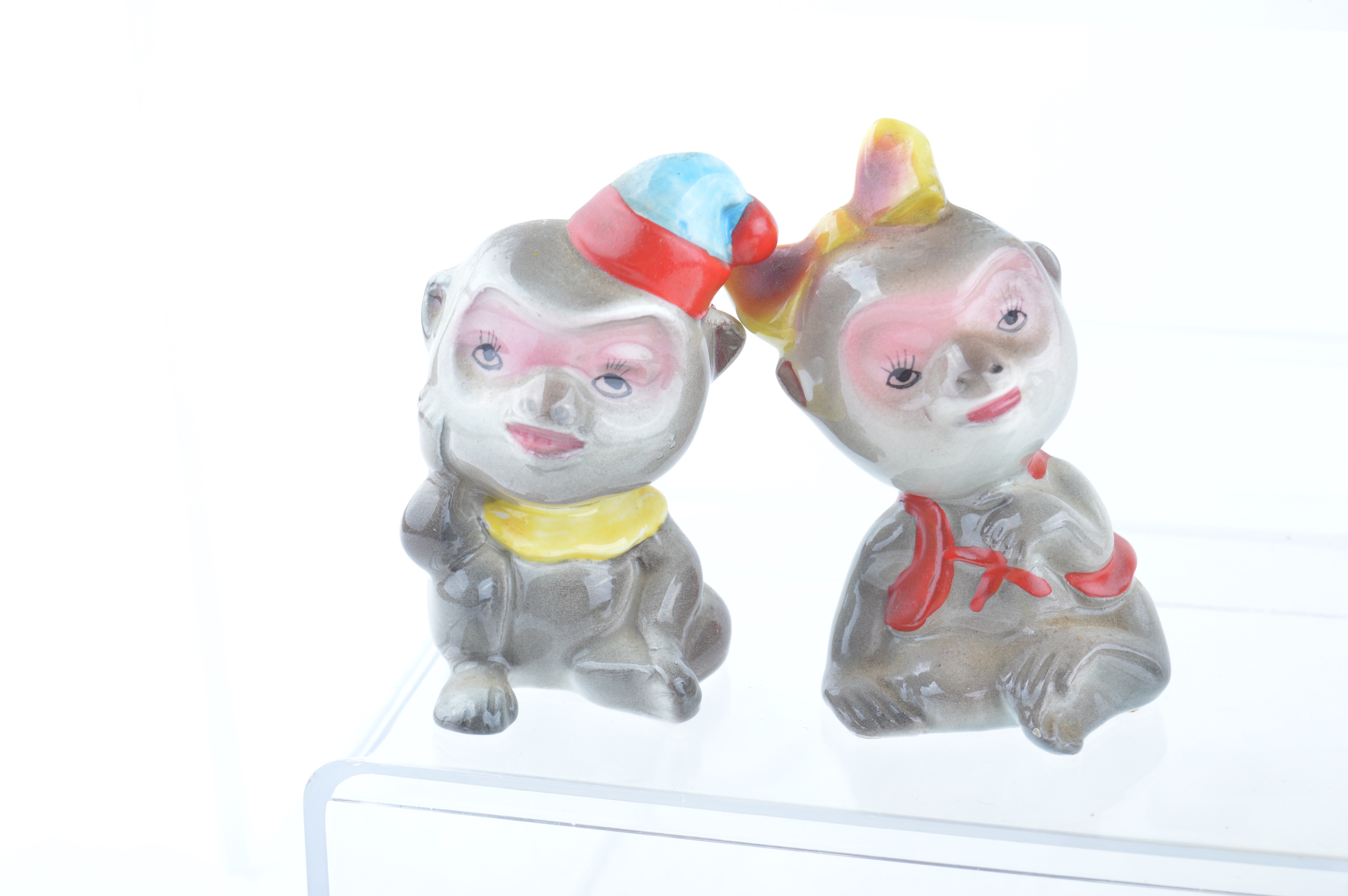 Six Animal and Circus Theme Vintage Salt and Pepper Shakers