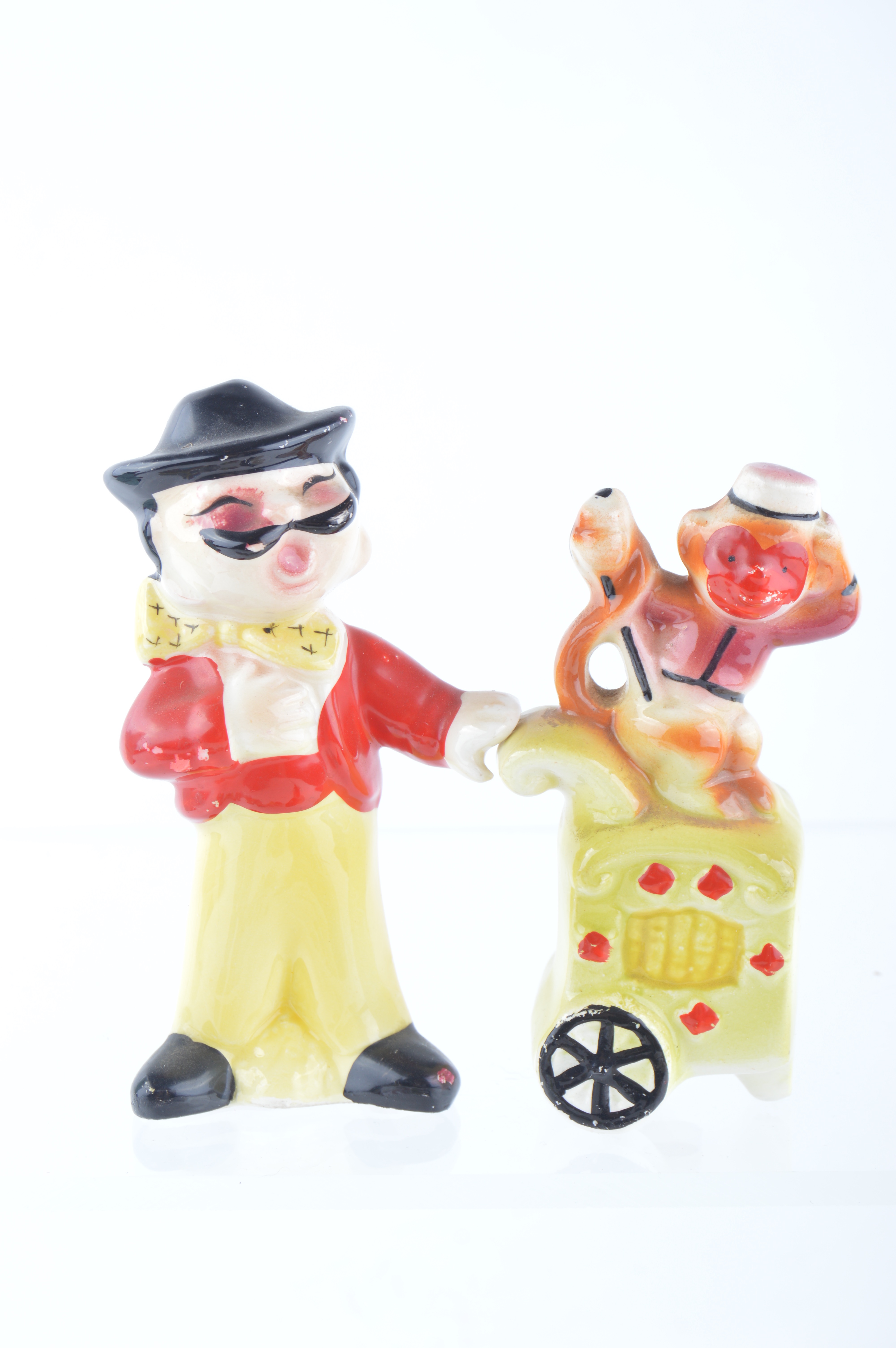 Six Animal and Circus Theme Vintage Salt and Pepper Shakers