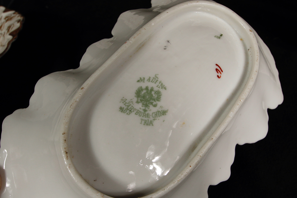 Assortment of Haviland Pink Rose Pattern China