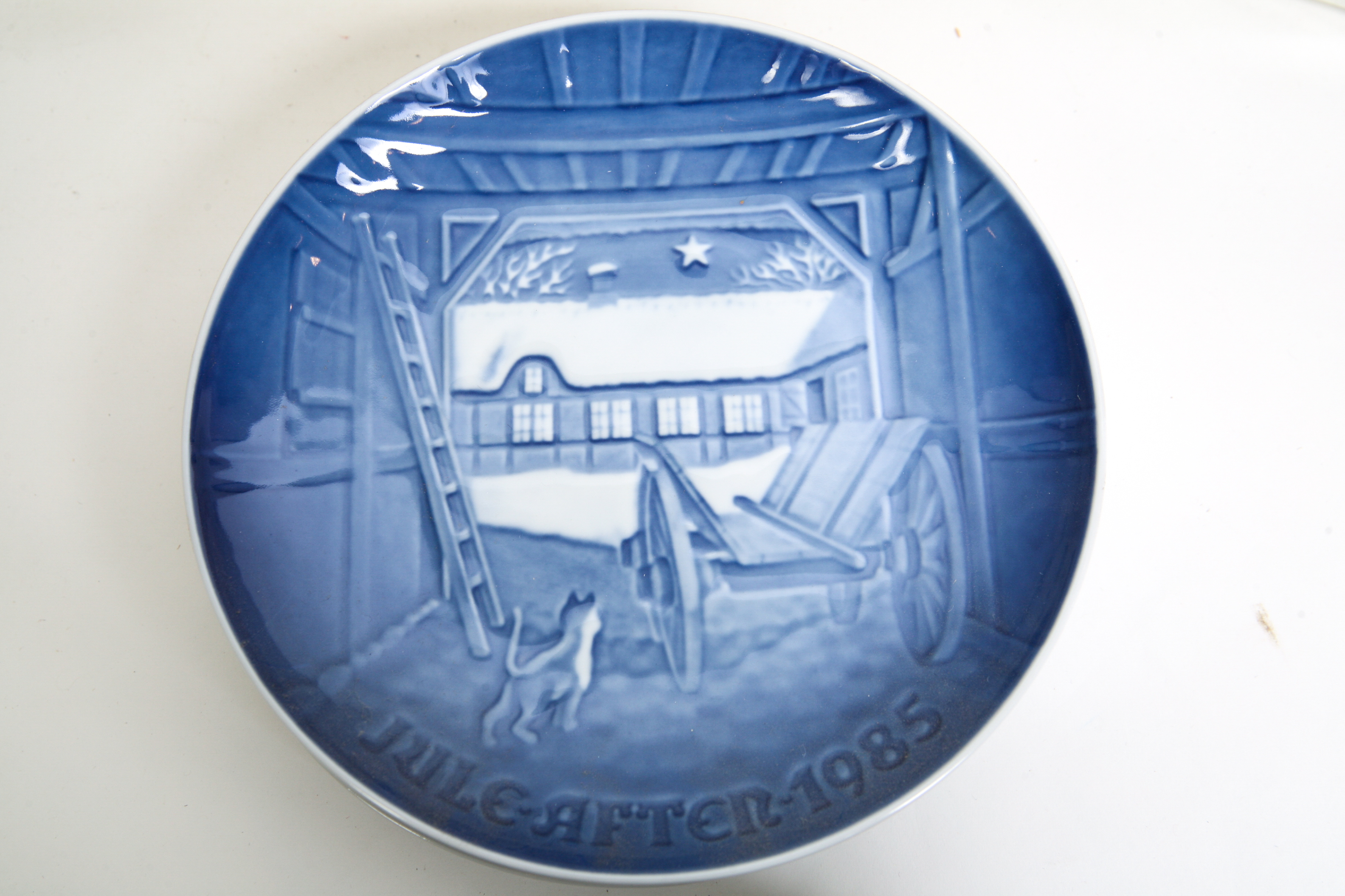 Nine 1980-1988 Bing & Grondahl Porcelain Christmas Plates