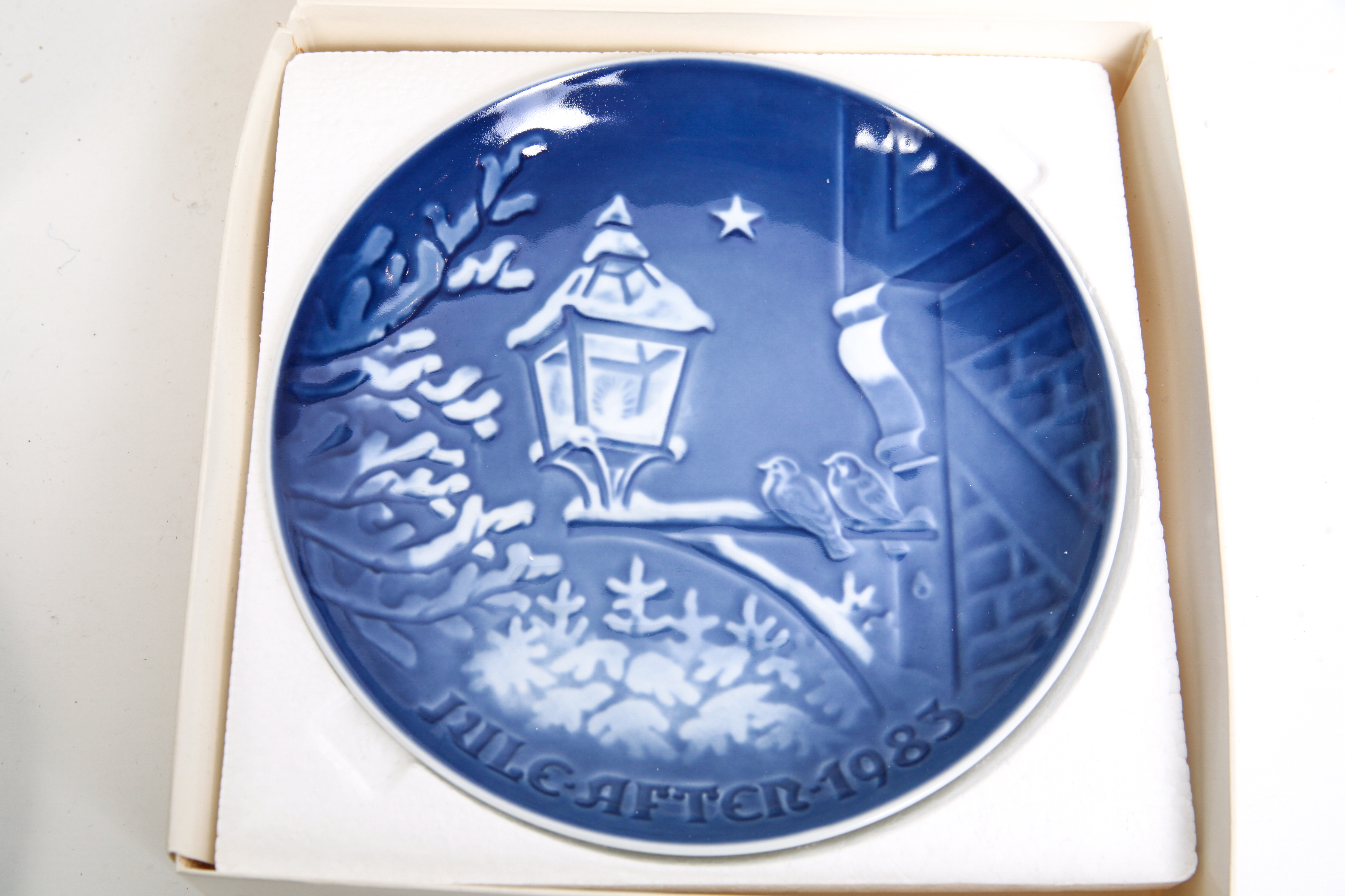 Nine 1980-1988 Bing & Grondahl Porcelain Christmas Plates