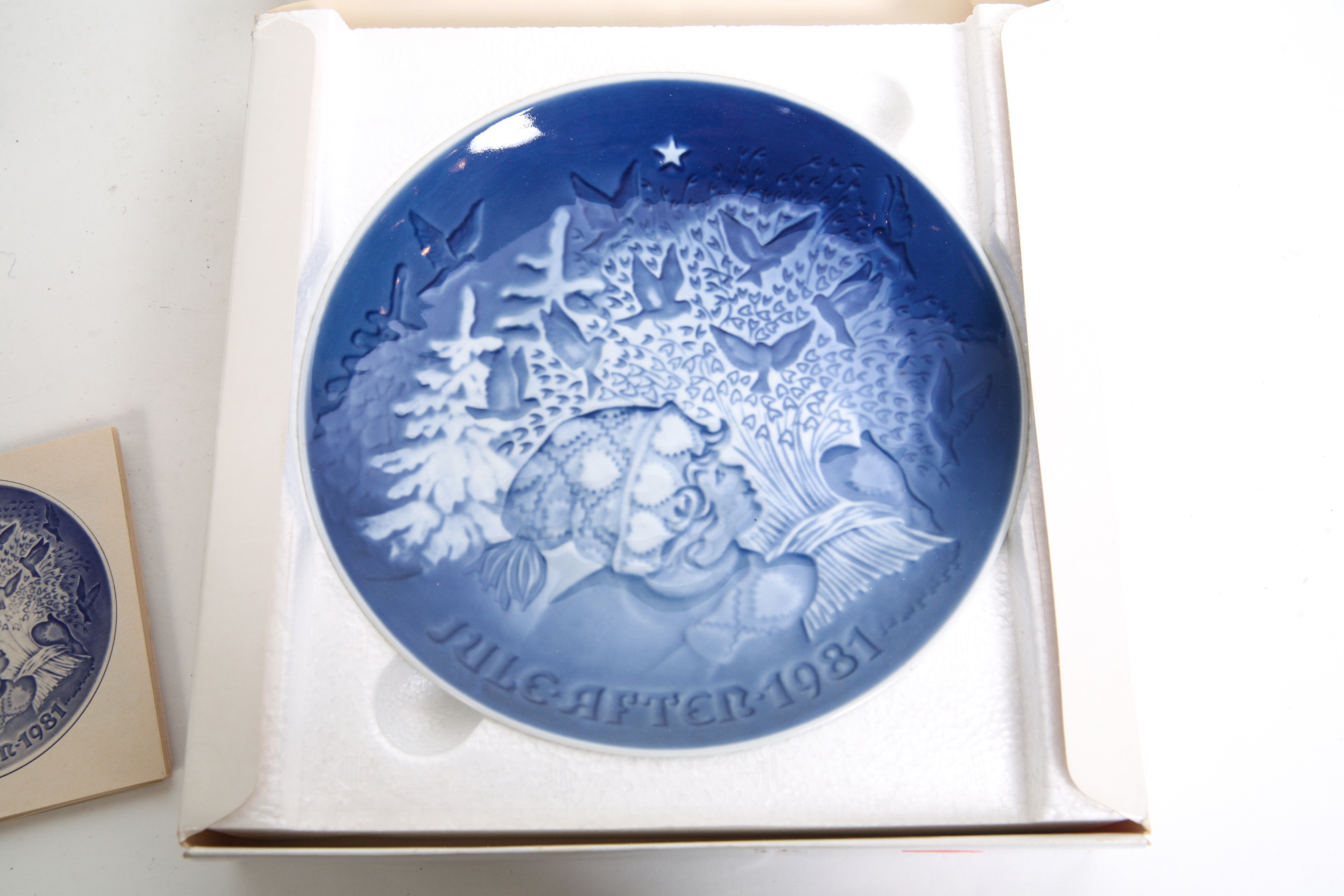 Nine 1980-1988 Bing & Grondahl Porcelain Christmas Plates