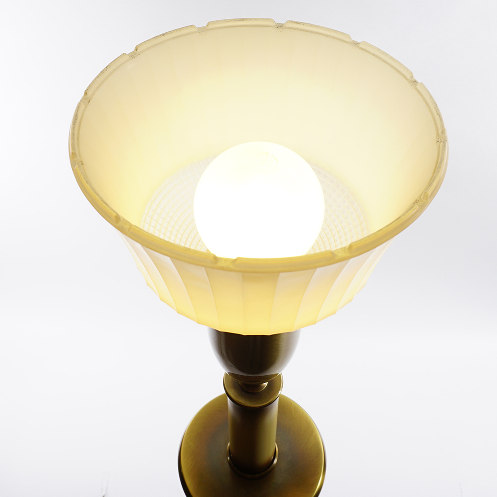 Tall Vintage Brass Buffet Lamp