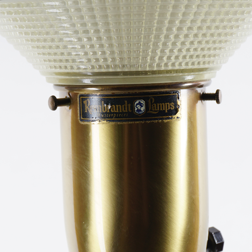 Tall Vintage Brass Buffet Lamp