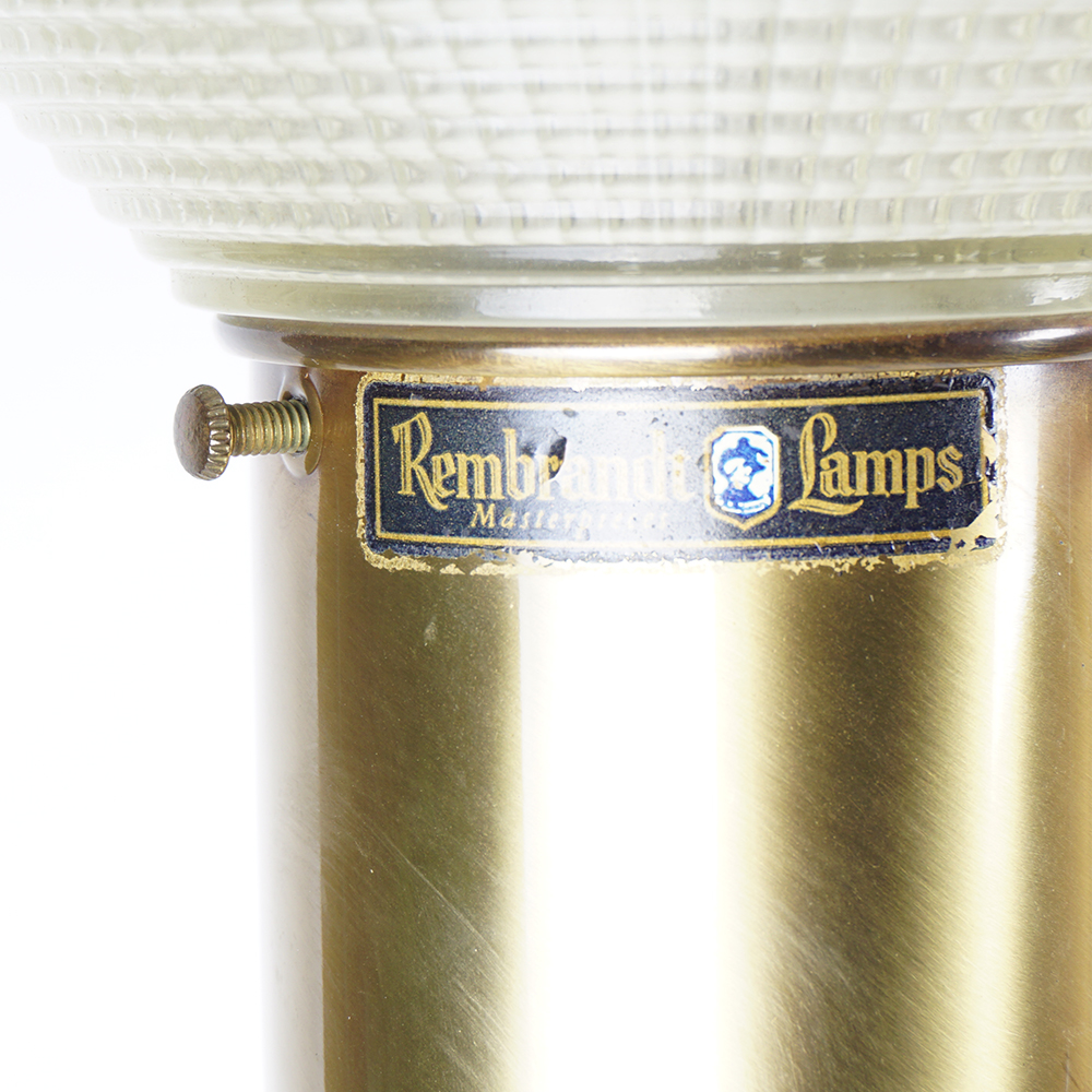 Tall Vintage Brass Buffet Lamp