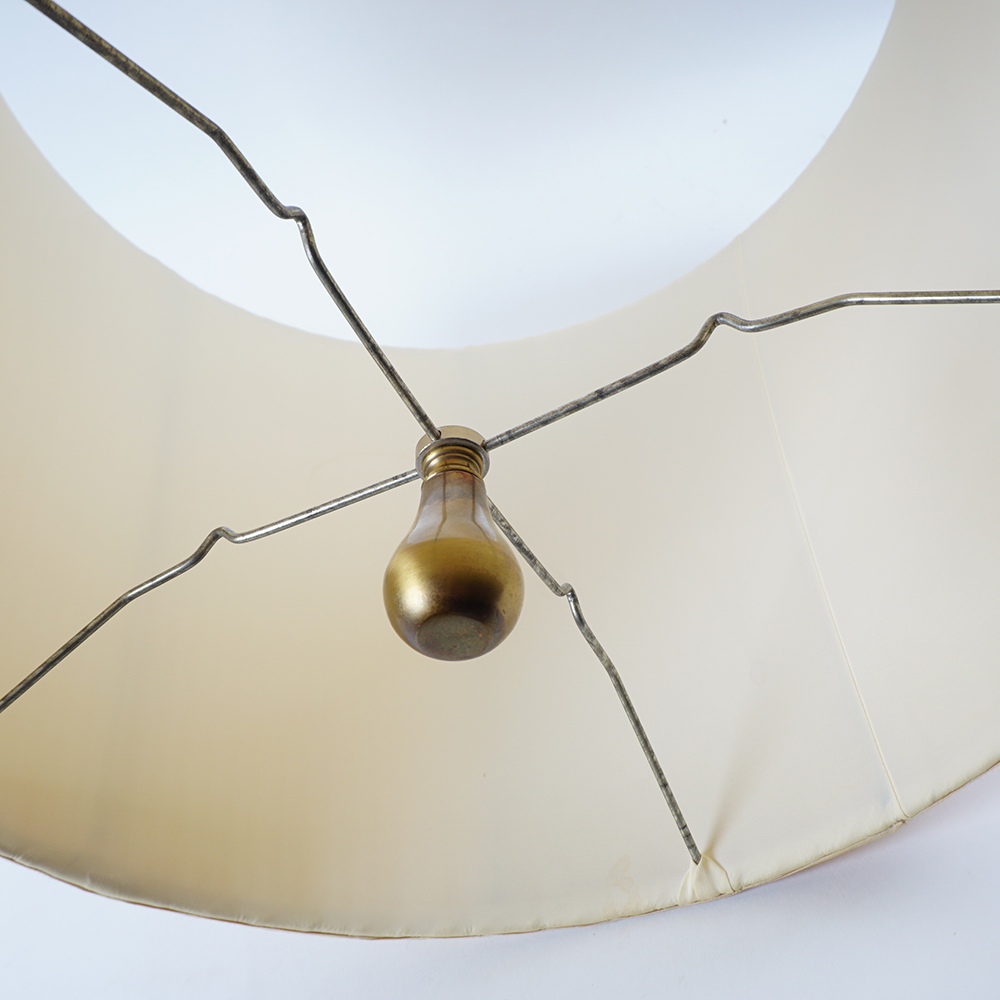 Tall Vintage Brass Buffet Lamp