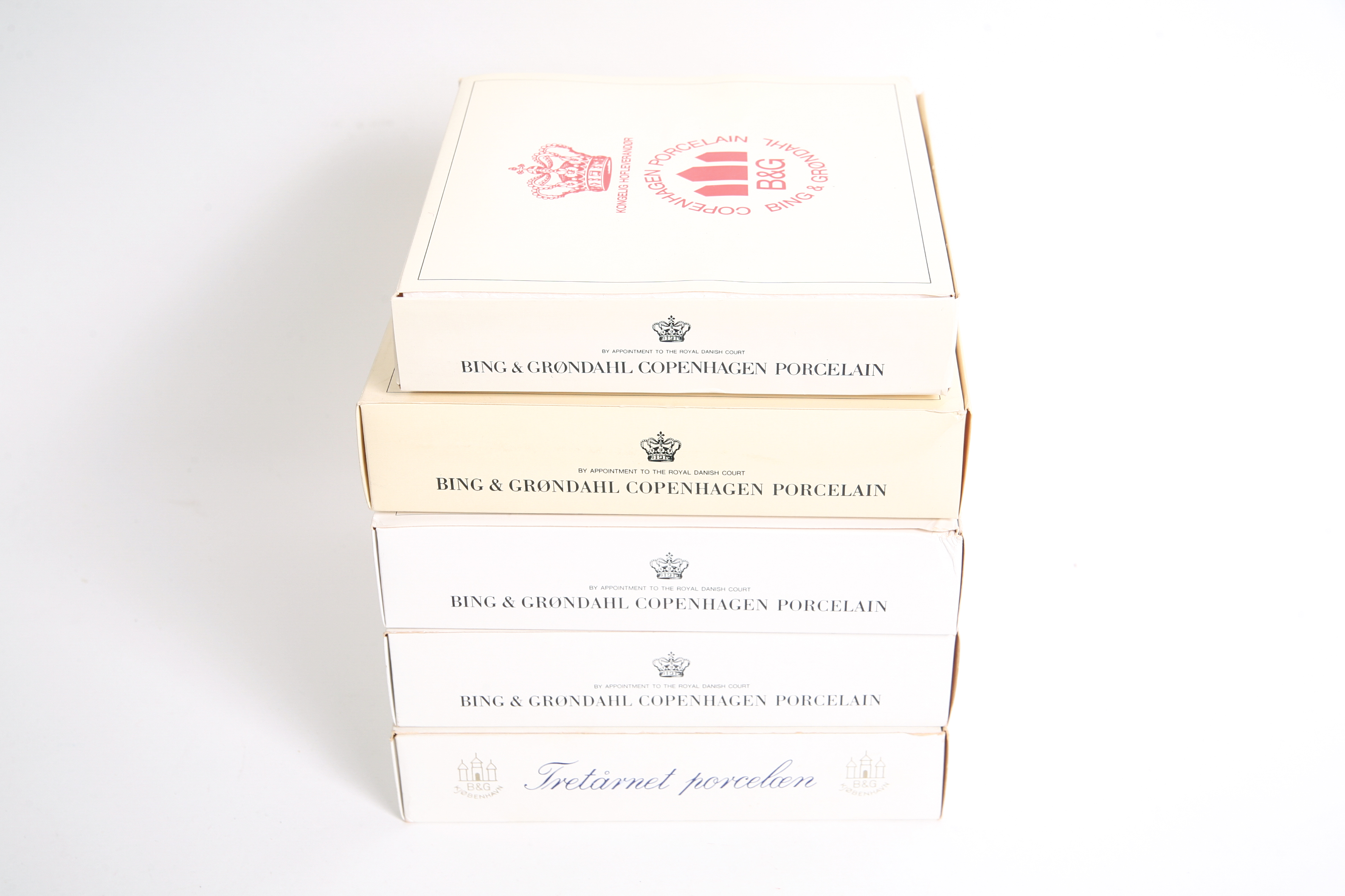 Five 1966-1969 Bing & Grondahl Porcelain Christmas Plates