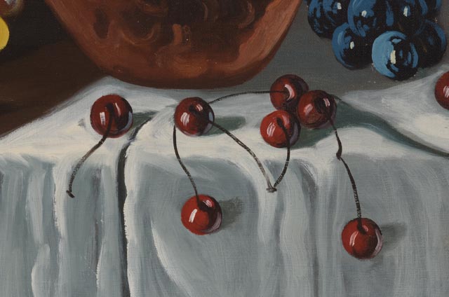 J. Ros Signed Original Oil Painting On Canvas