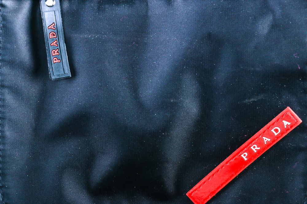 Italian Black Prada Crossbody Bag