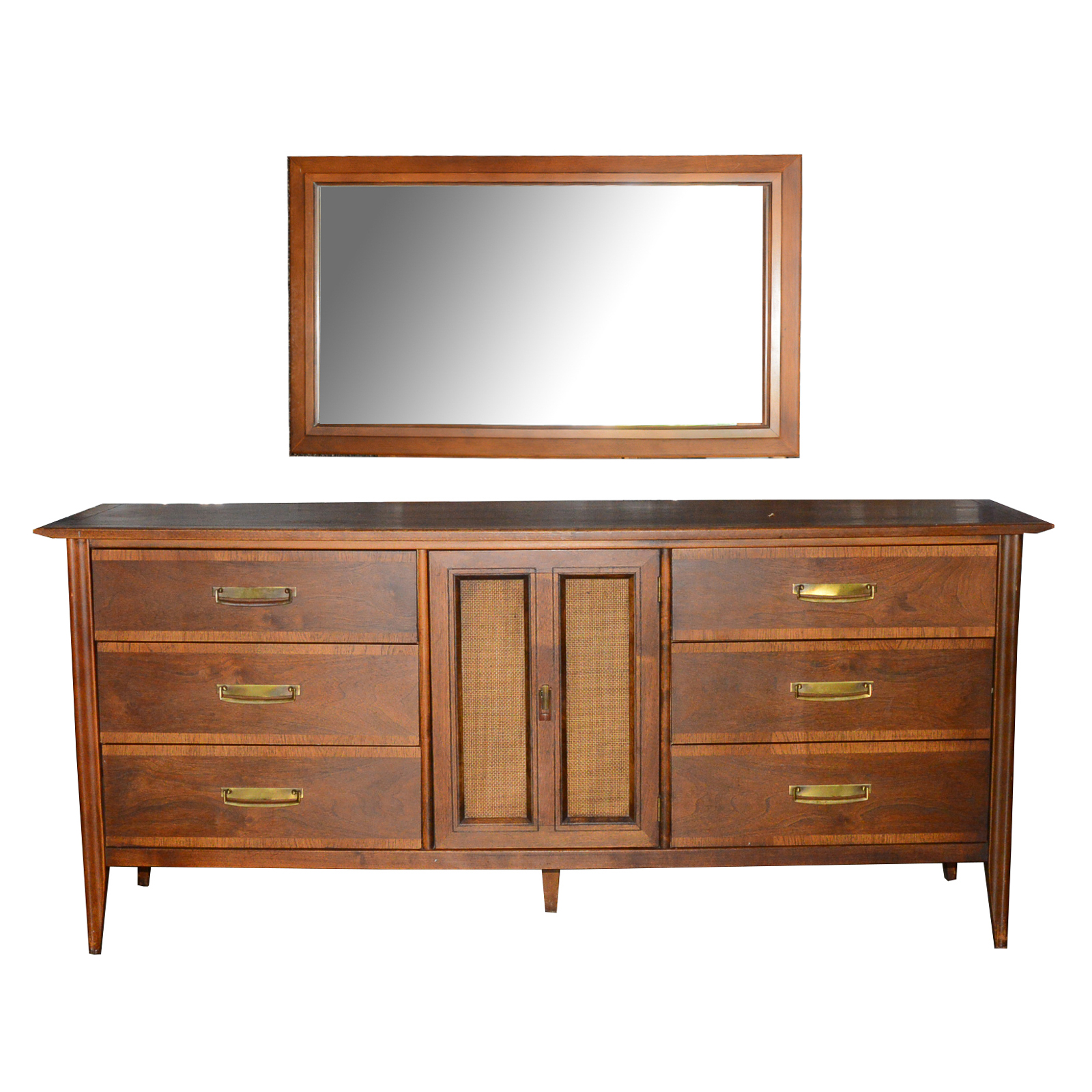 Mid Century Modern Dresser with Mirror by Stanley