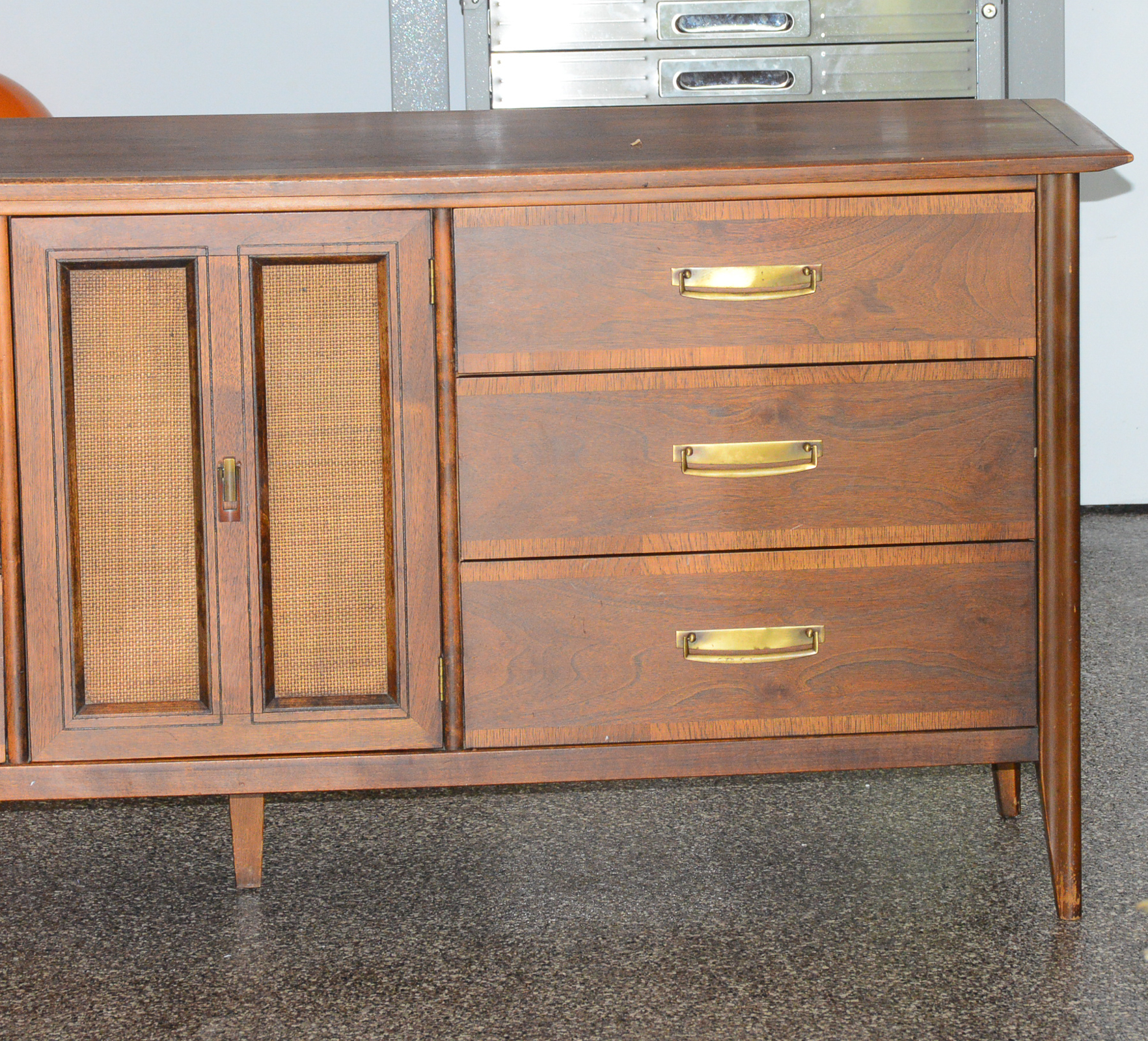 Mid Century Modern Dresser with Mirror by Stanley