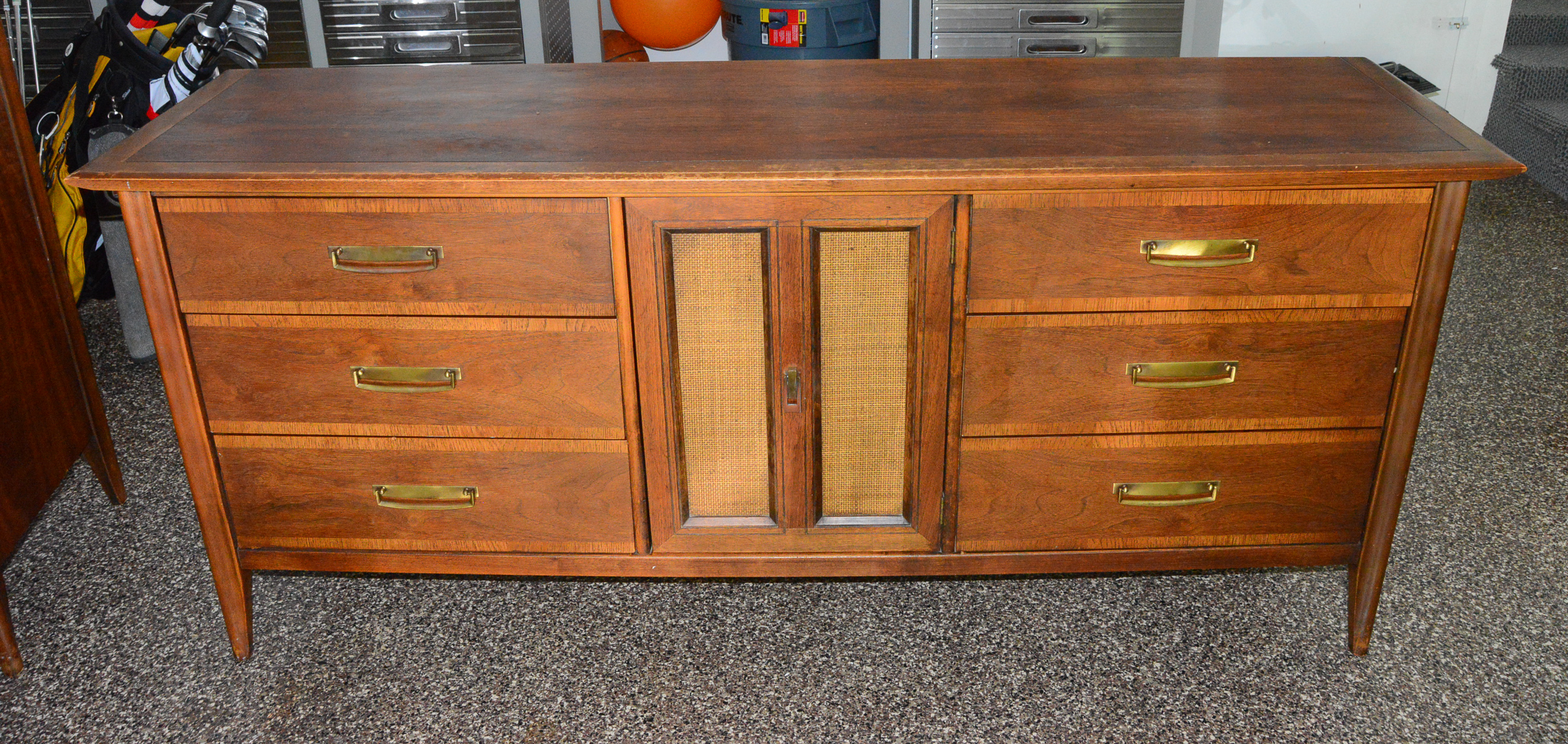Mid Century Modern Dresser with Mirror by Stanley