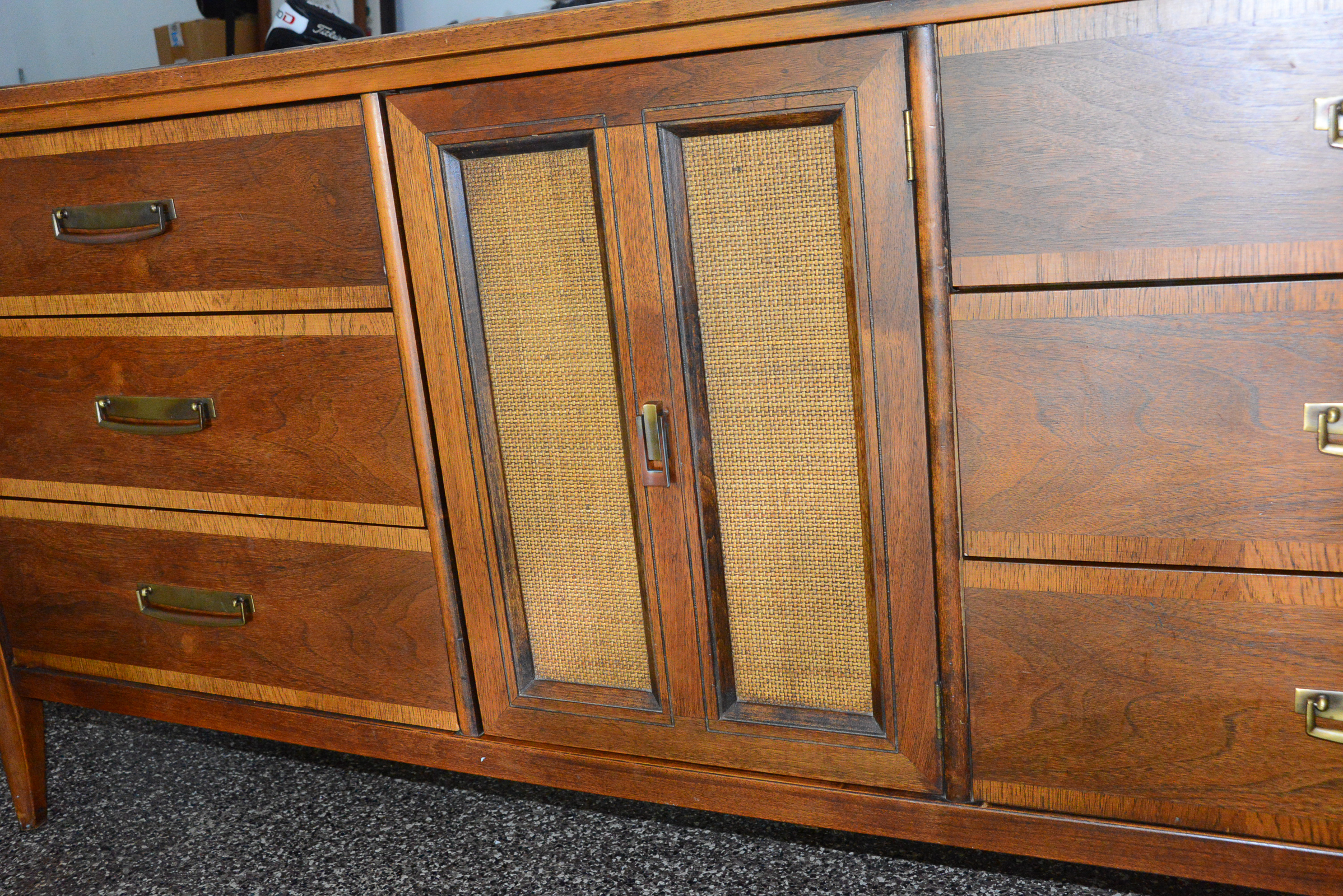Mid Century Modern Dresser with Mirror by Stanley