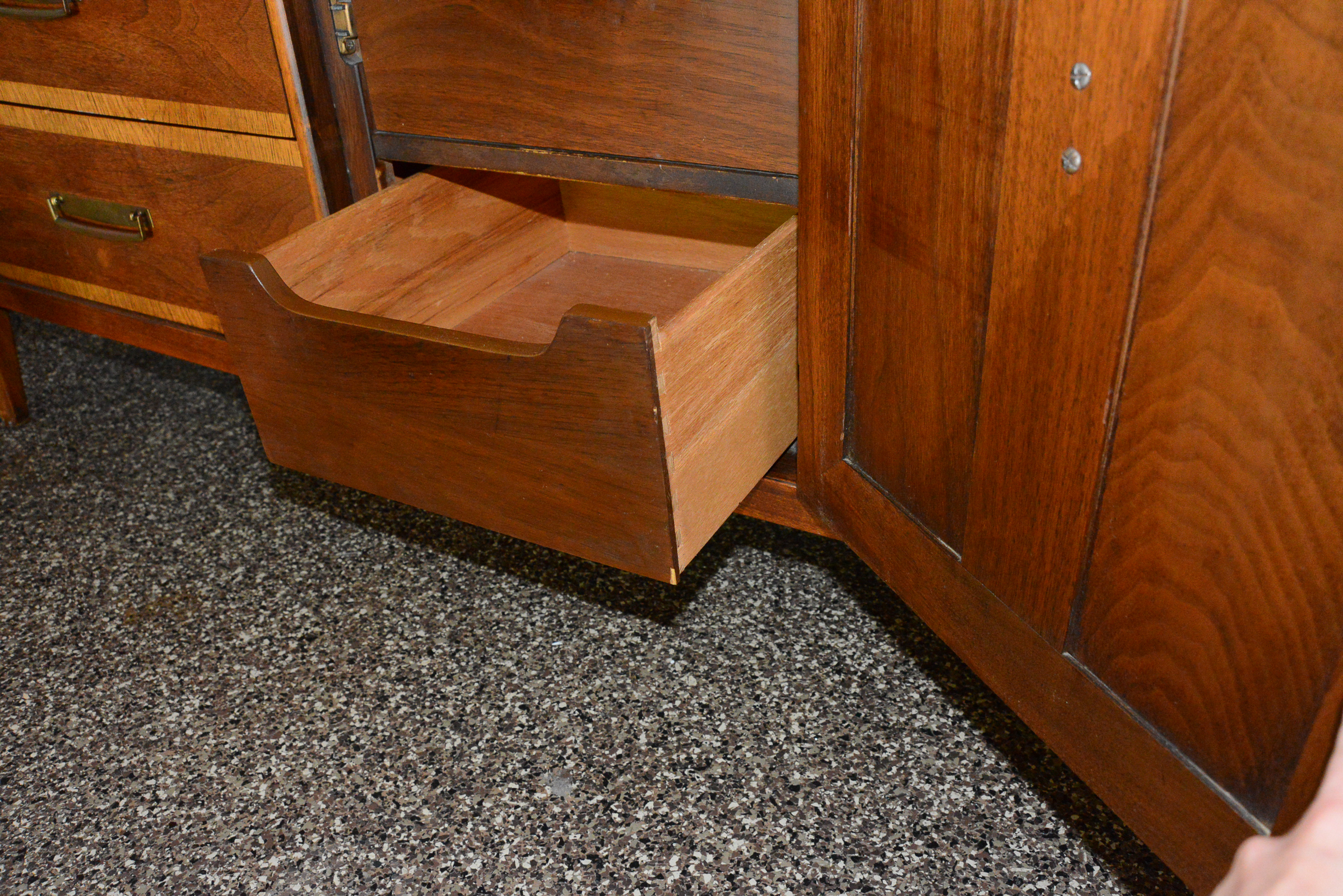 Mid Century Modern Dresser with Mirror by Stanley