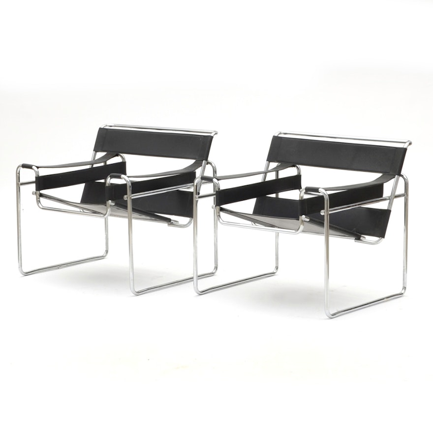 Pair of Marcel Breuer "Wassily" Chairs