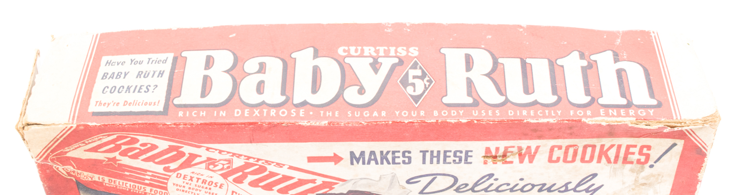 Two Vintage Baby Ruth Candy Boxes Featuring the Dionne Quints