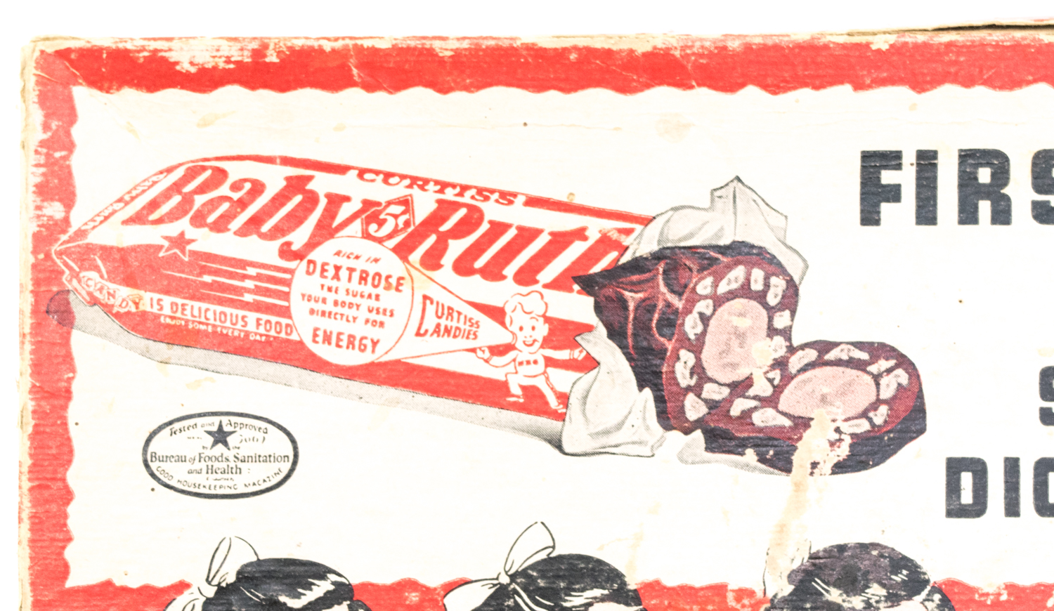 Two Vintage Baby Ruth Candy Boxes Featuring the Dionne Quints