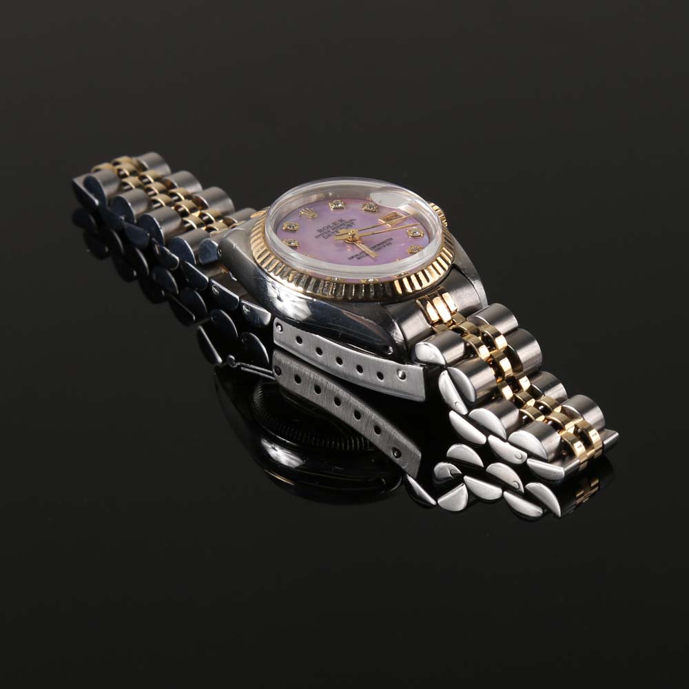 Women's Diamond and 14K Rolex Watch
