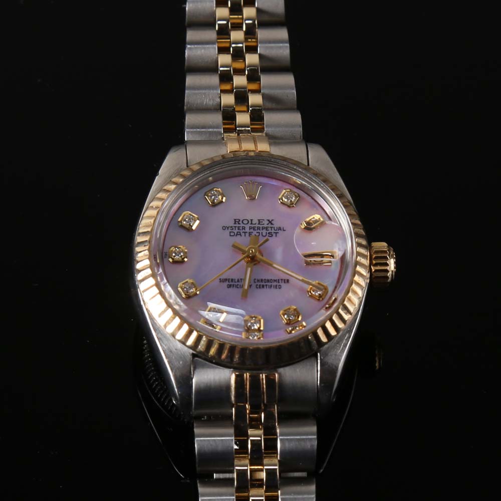 Women's Diamond and 14K Rolex Watch