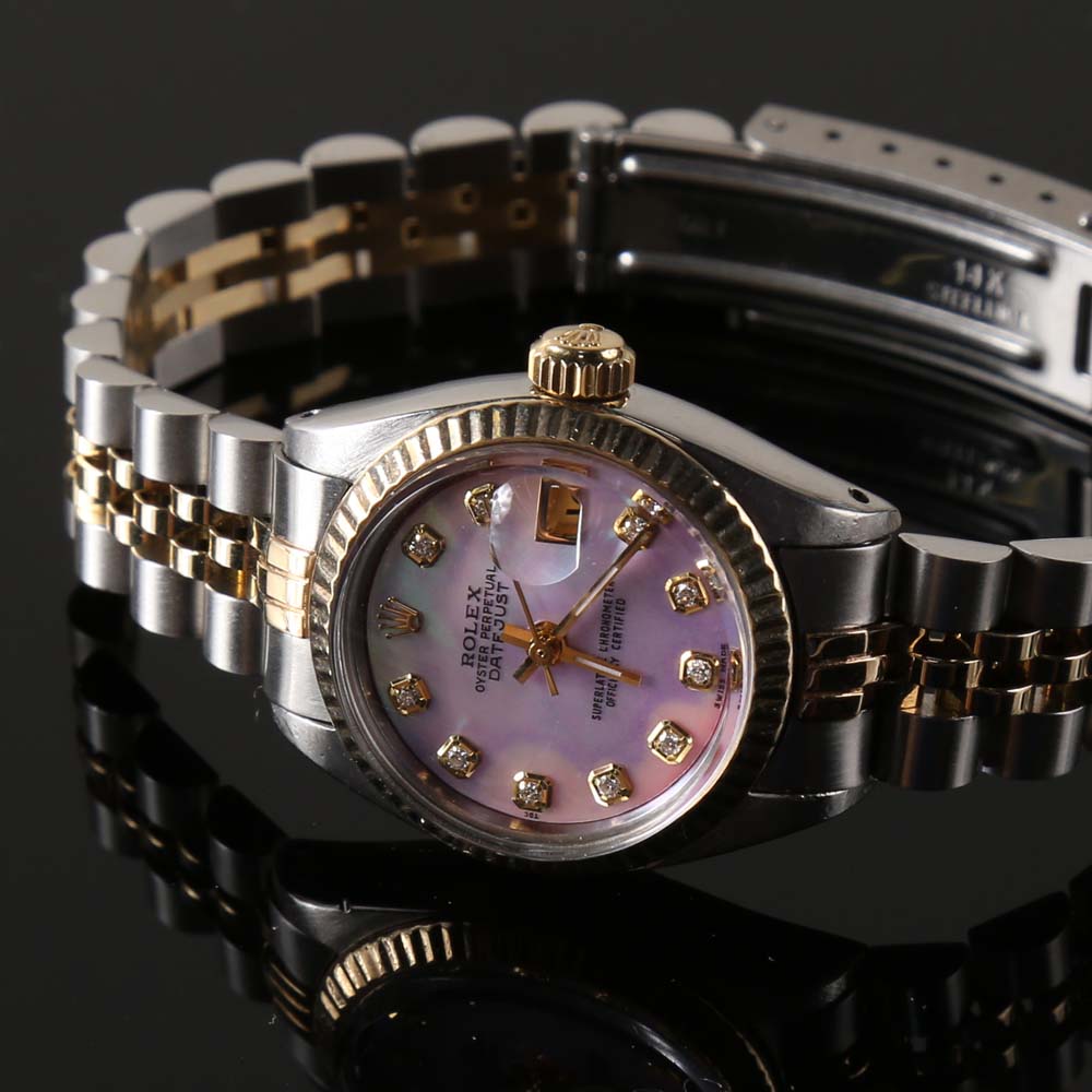 Women's Diamond and 14K Rolex Watch