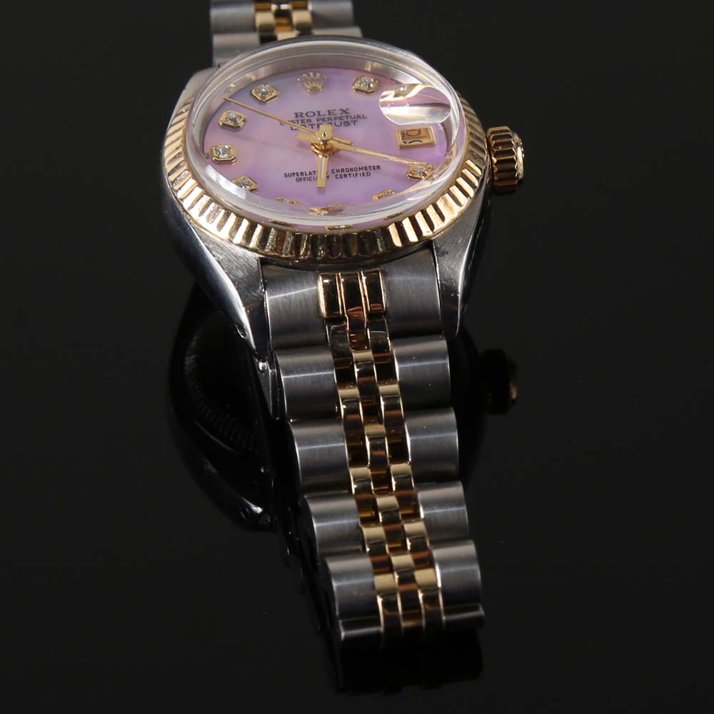 Women's Diamond and 14K Rolex Watch