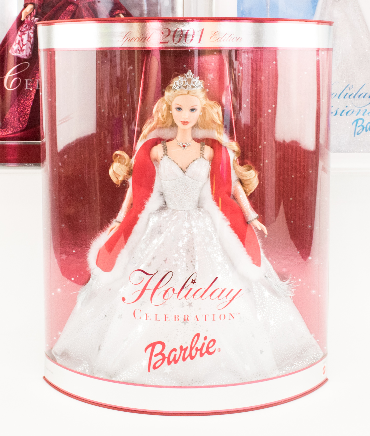 Five Collectible Special Edition Barbies in Boxes
