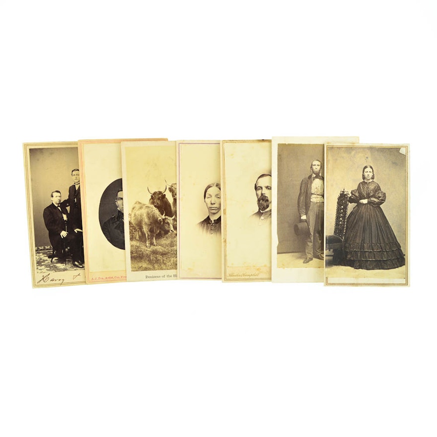 Antique Cabinet Card Photographs