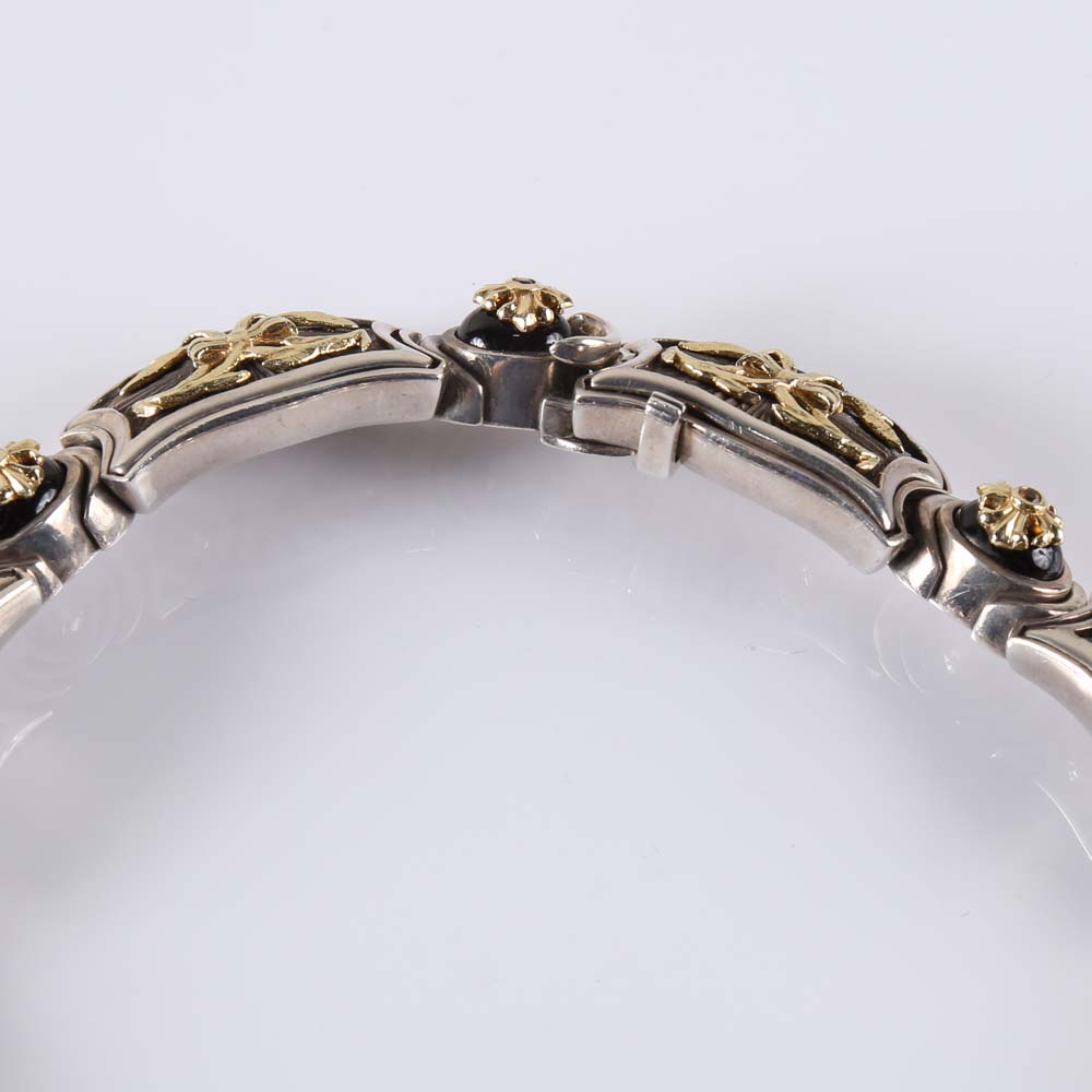 18K and Sterling Silver Necklace