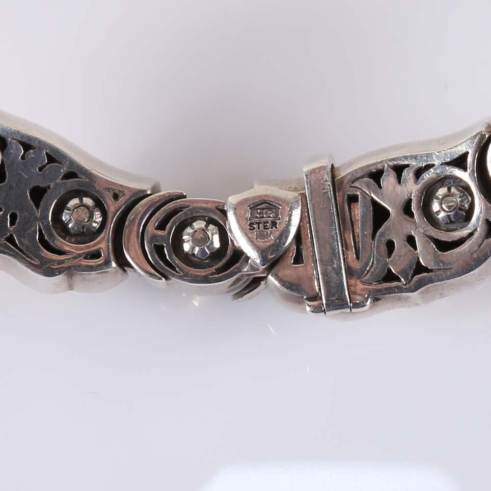 18K and Sterling Silver Necklace